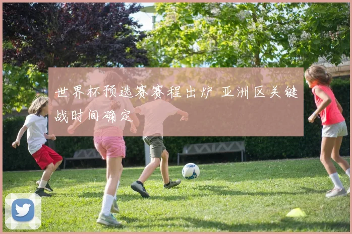 世界杯预选赛赛程出炉 亚洲区关键战时间确定